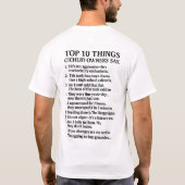 T-shirt 10 Choses Mon Oscar Poisson M'A Appris | Poisson a (Dos)