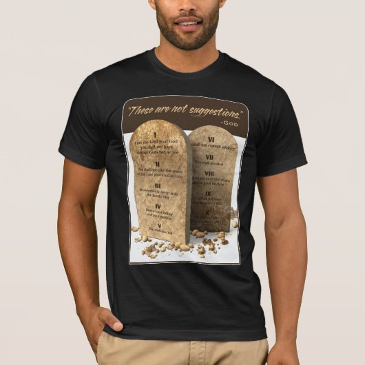 T-shirt 10 commandements (Devant)