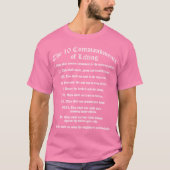 T-shirt 10 Commandements de levage (Devant)