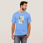 T-shirt 10 de la carte de jeu de pelles (Devant entier)