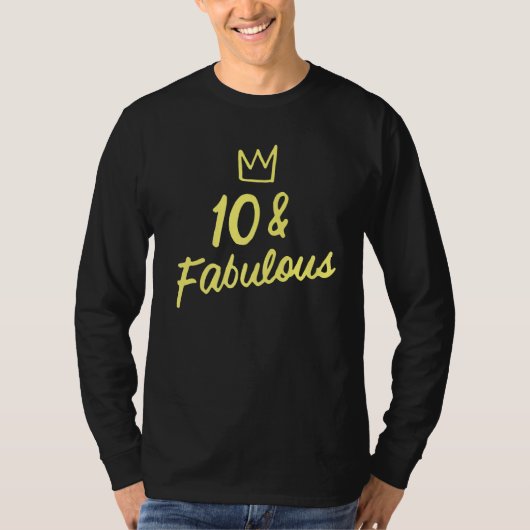 T-shirt 10 Et Fabuleux 10e Anniversaire Pour Fille Fête Di (Devant)