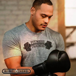 T-shirt 10 FORMATION EN FITNESS | Barbes à patchwork de De