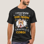 T-shirt 10 Il M'A Envoyé Un Corgi (Devant)