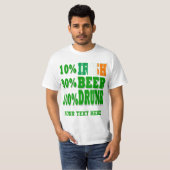 T-shirt 10% irlandais (Devant entier)