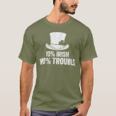 T-shirt 10% Irlandais 100% Ennuis (Devant)