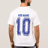 T-shirt 10 Jersey personnalisé (Dos)