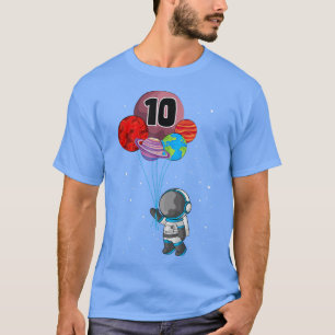 T-shirt 10 Planètes de la fête d'anniversaire dans l'espac