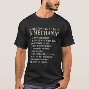 T-shirt 10 Raisons d'être avec un Tee Mécanique Funny Méca