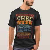 T-shirt 10 Reasons To Date A Chef  Chief Cook Retro Culina (Devant)