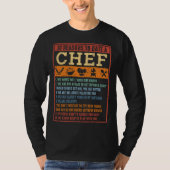 T-shirt 10 Reasons To Date A Chef  Chief Cook Retro Culina (Devant)