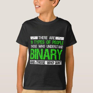 T-shirt 10 Types De Personnes Qui Comprennent Le Binaire