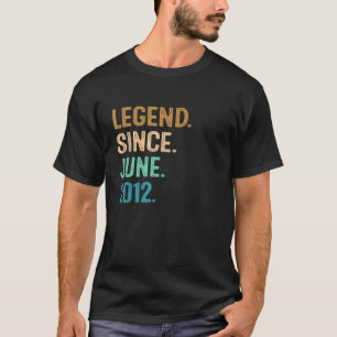 T-shirt 10 Year Old Legend Since June 2012 10th Birthday
