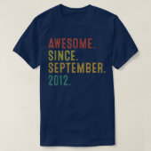 T-shirt 10 Year Old Toxits Awesome Since Septembre 2012 (Design devant)