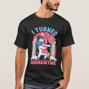 T-shirt 10E Anniversaire 10 Anniversaire Flossing Unicorn