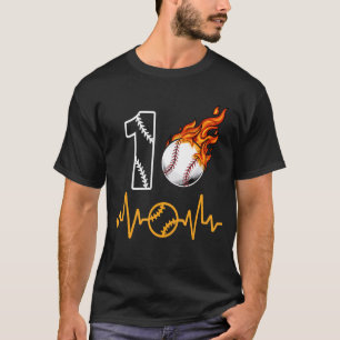 T-shirt 10e anniversaire 10 ans Baseball 8e garçons Ki