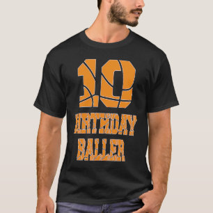 T-shirt 10e anniversaire Baller Boy 10 ans Basketball T