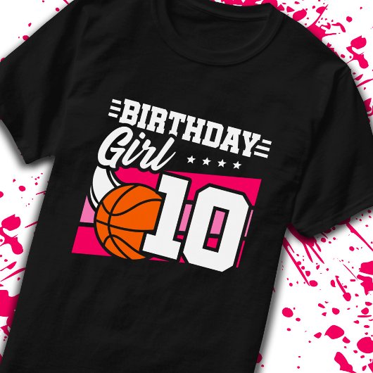T-shirt 10e anniversaire Basketball Anniversaire 10 ans fi