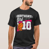 T-shirt 10e anniversaire Basketball Anniversaire 10 ans fi (Devant)
