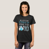 T-shirt 10e anniversaire Bowling Boy 10 ans Old Bowlin (Devant entier)