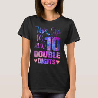 T-shirt 10e anniversaire Cadeau Cette fille est maintenant