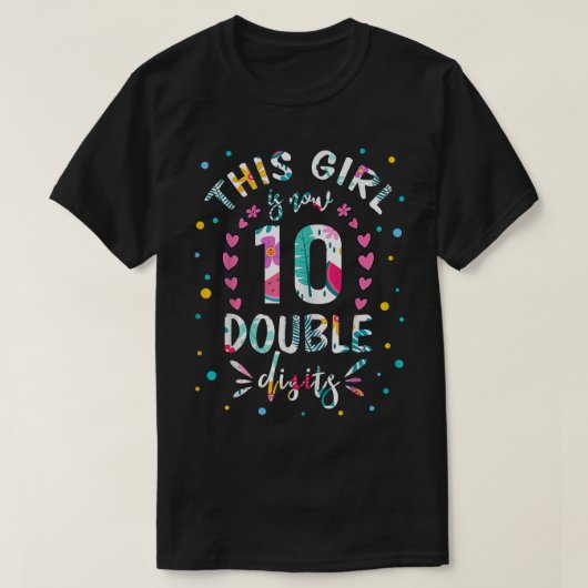 T-shirt 10e Anniversaire Cadeaux Chemise Cette fille est m (Design devant)
