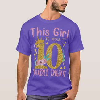 T-shirt 10e Anniversaire Cadeaux Chemise Cette fille est m