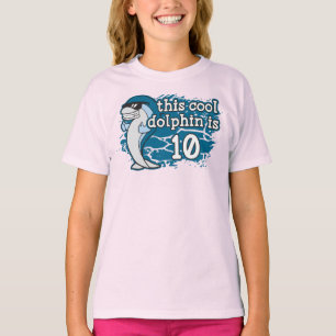 T-shirt 10e anniversaire de l'enfant Ce dauphin Cool est d