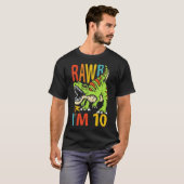 T-shirt 10e anniversaire Dinosaur T Rex Rawr J'ai 10 ans p (Devant entier)