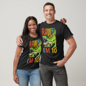 T-shirt 10e anniversaire Dinosaur T Rex Rawr J'ai 10 ans p (Unisexe)