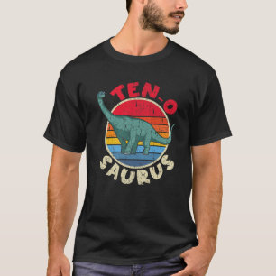 T-shirt 10E Anniversaire Dix O Saurus I Brachiosaurus I Fa