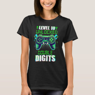 T-shirt 10e anniversaire Double chiffres 10 ans jeu vidéo