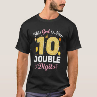 T-shirt 10E Anniversaire Fête Cette Fille Est Maintenant 1