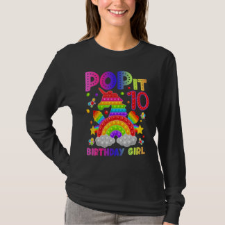 T-shirt 10e anniversaire Fidget Jouet Pop It Anniversaire 