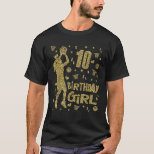 T-shirt 10e anniversaire Filles de basket-ball Fans Joueur