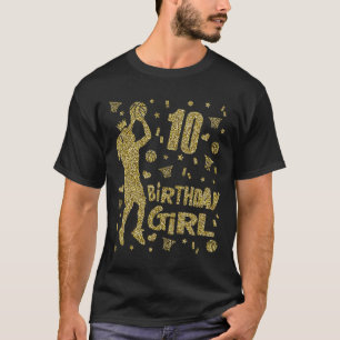 T-shirt 10e anniversaire Filles de basket-ball Fans Joueur