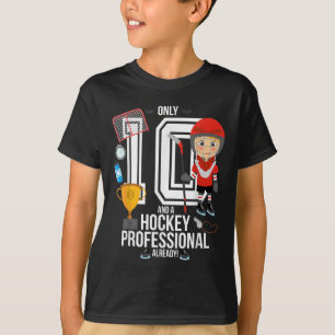 T-shirt 10e anniversaire garçon seulement 10 et un pro de