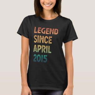 T-shirt 10e anniversaire Garçons Filles Légende depuis avr