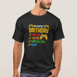 T-shirt 10e Anniversaire Jeu 10 Ans Mon Parfait Jour G