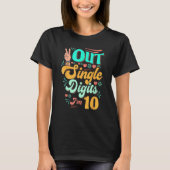 T-shirt 10e anniversaire Peace Out Chiffres simples I m10  (Devant)