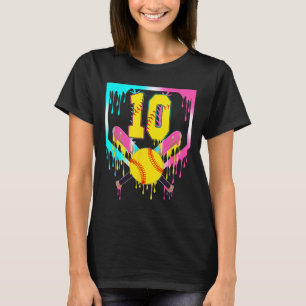 T-shirt 10e anniversaire Softll Home Plate Drip Glace 10 a