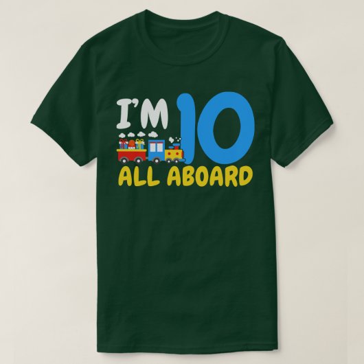T-shirt 10e Anniversaire Trains (Design devant)