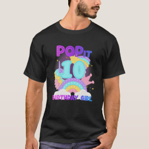 T-shirt 10E Anniversaire Unicorn Fidget Pop It Anniversair