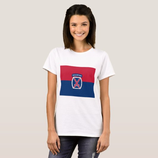 T-shirt 10e division de montagne (Devant entier)