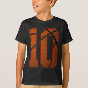 T-shirt 10e fête d'anniversaire Dix 10 ans de basket-ball