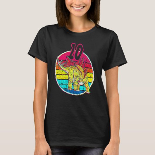 T-shirt 10e match I Stegosaurus Stenops (Devant)