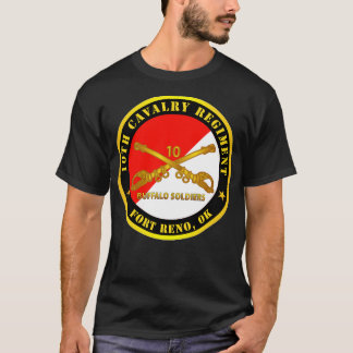 T-shirt 10e régiment de cavalerie Fort Reno OK Soldat Buff