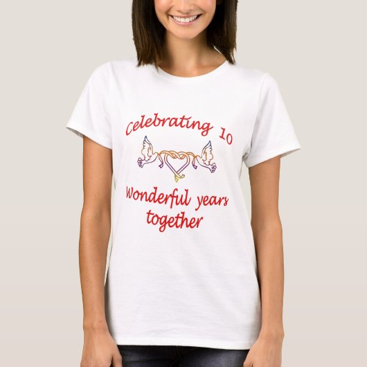 T-shirt 10ème. ANNIVERSAIRE (Devant)