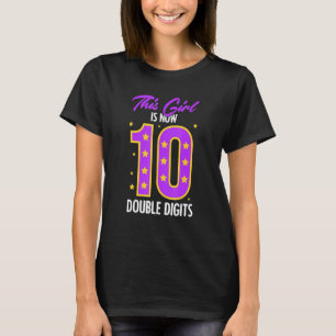T-shirt 10ème anniversaire Anniversaire Pour Dix Filles De