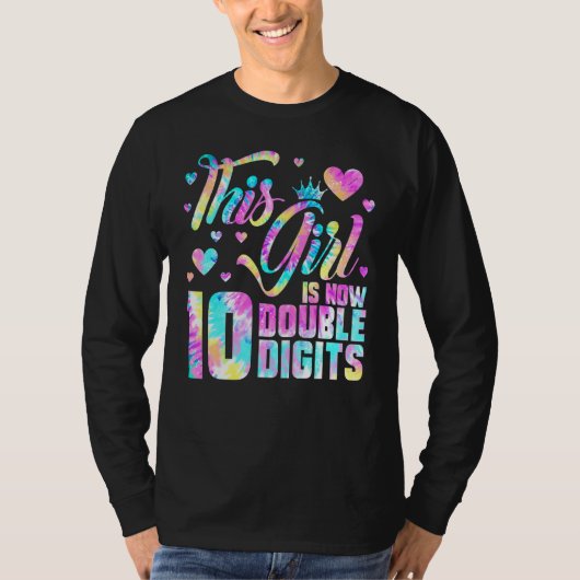 T-shirt 10ème Anniversaire Cette Fille Est Maintenant 10 C (Devant)