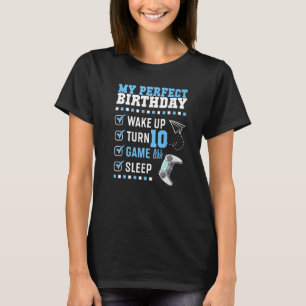 T-shirt 10ème anniversaire de fête Parfait pour le joueur